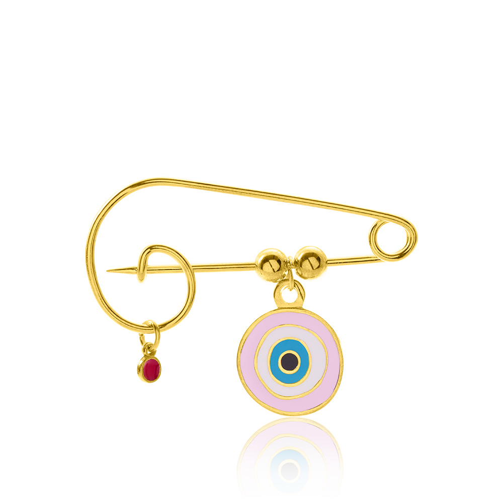 Evil eye safety pin sale