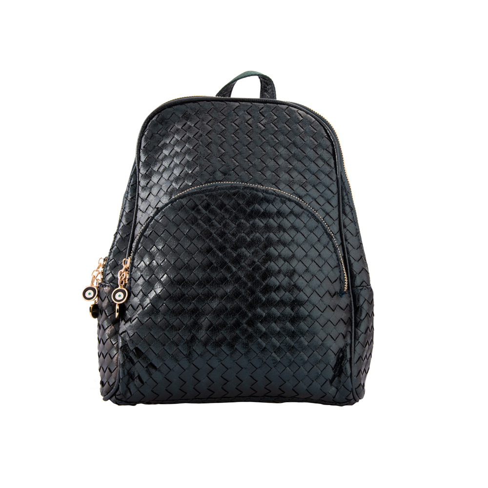 HANA LEATHER BACKPACK - COAL online