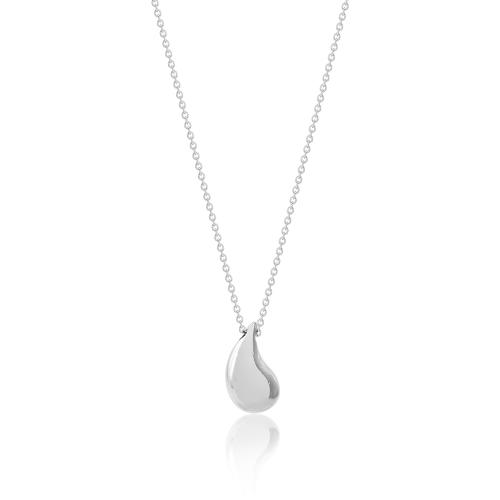 Sterling silver necklace, drop.