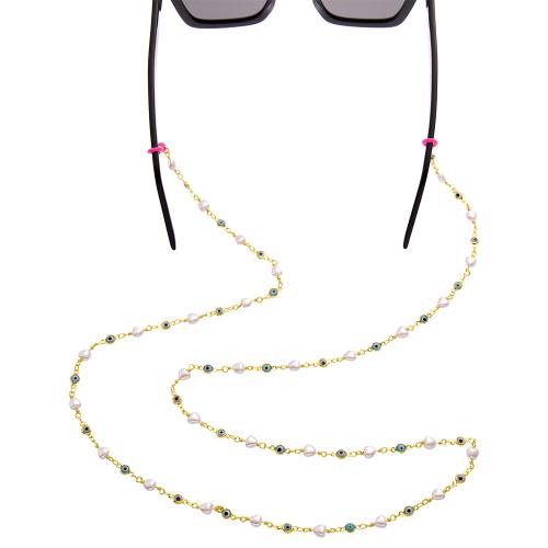 Silver or Gold Plated Hearts Sunglasses Chain 