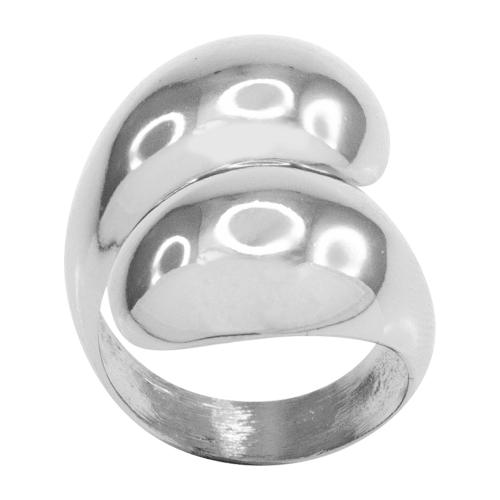 Δαχτυλίδι λευκό επιροδιωμένο μέταλλο.