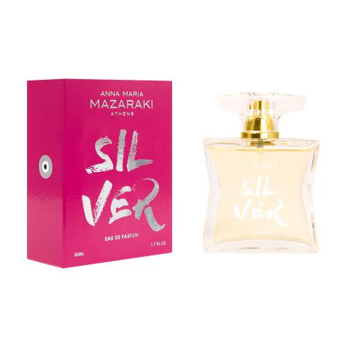 Sterling Silver perfume, sweet and spicy with vanilla, orange blossom and pink peppercorn notes. 50ML.