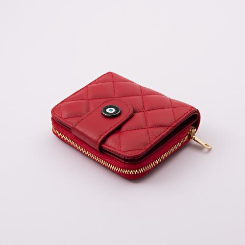 Anna Milan Leather Wallet Women's- Woman's Wallet, Red leather wallet, Red womens leather wallet cards, 100% Leather, Handmade in store Spain