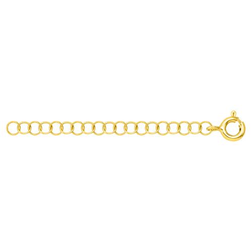 Yellow gold plated sterling silver necklace extension.